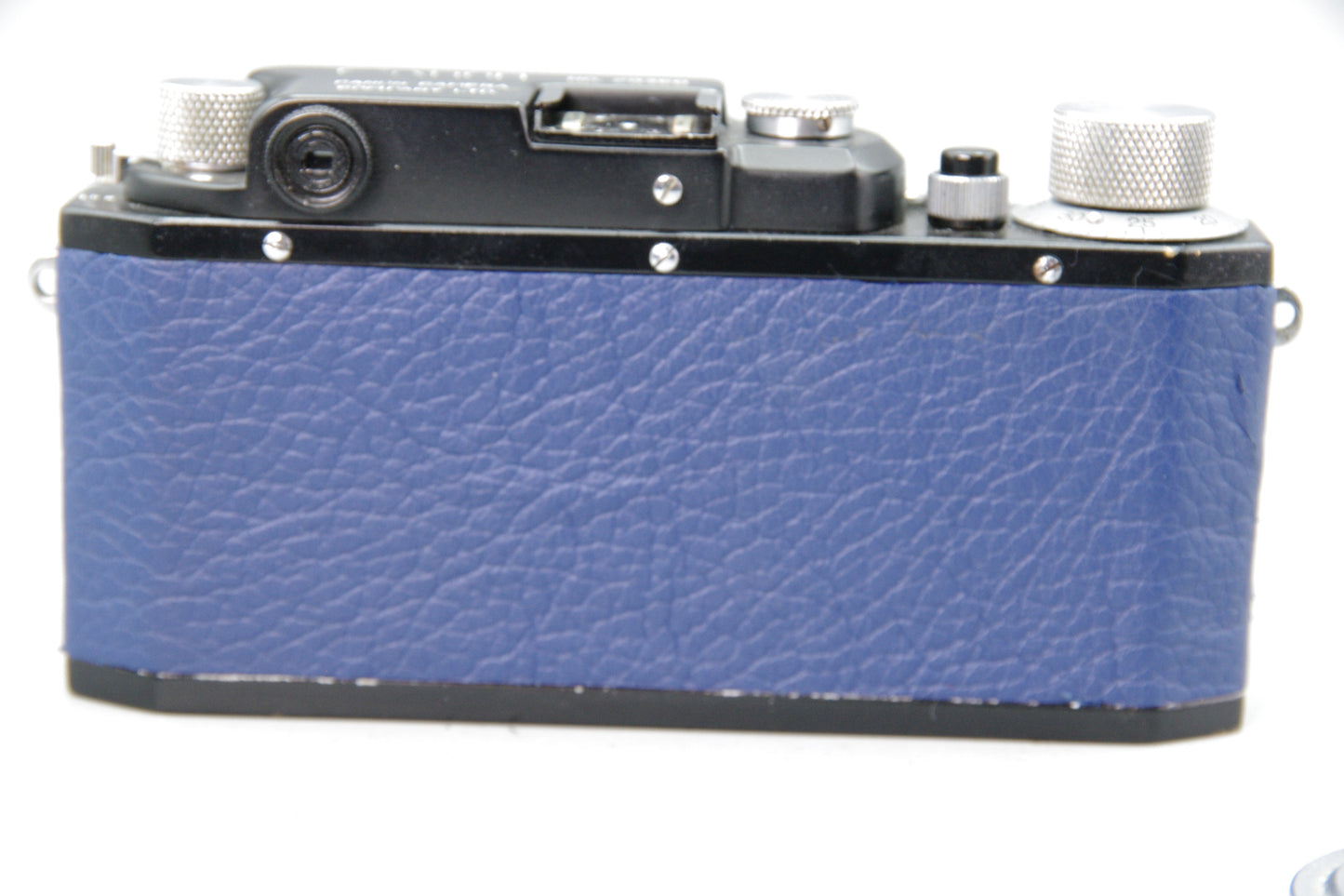 Canon IIB Rangefinder with 5cm F3.5 Serenar Lens – Black Body with Blue cover