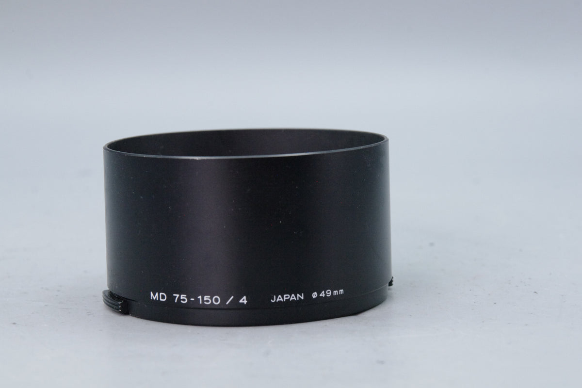 Minolta MD 75-150mm f4 Clip-On Metal Lens Hood 49mm JAPAN
