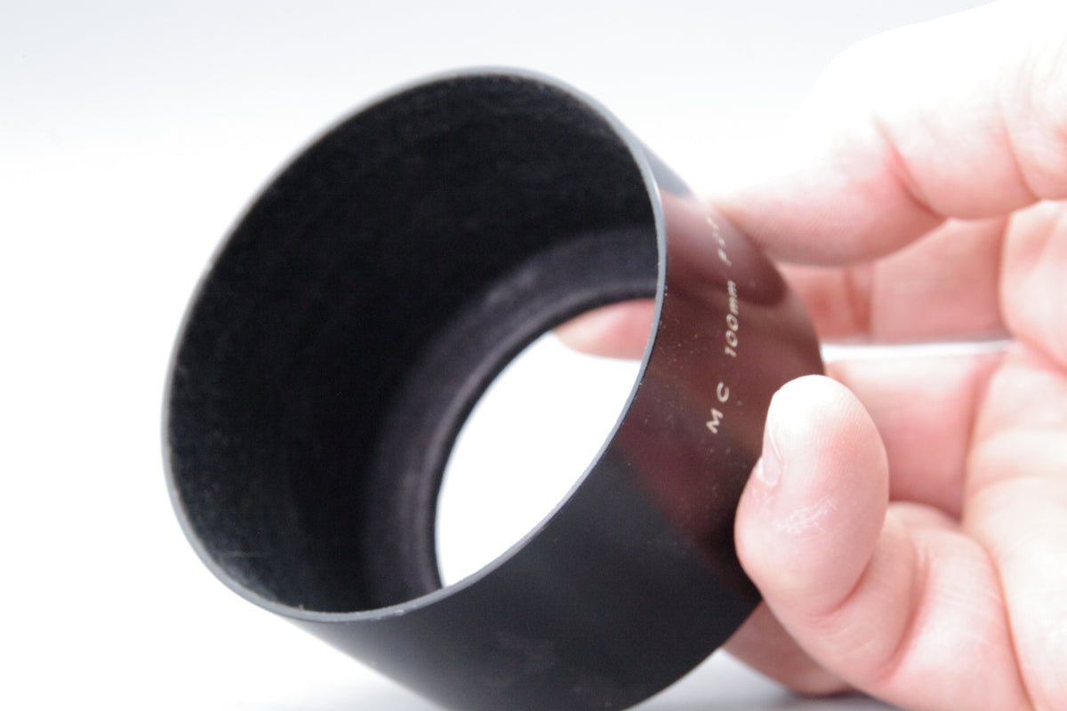 Minolta MC 100mm F2.5 Metal Screw-In Lens Hood 55mm JAPAN