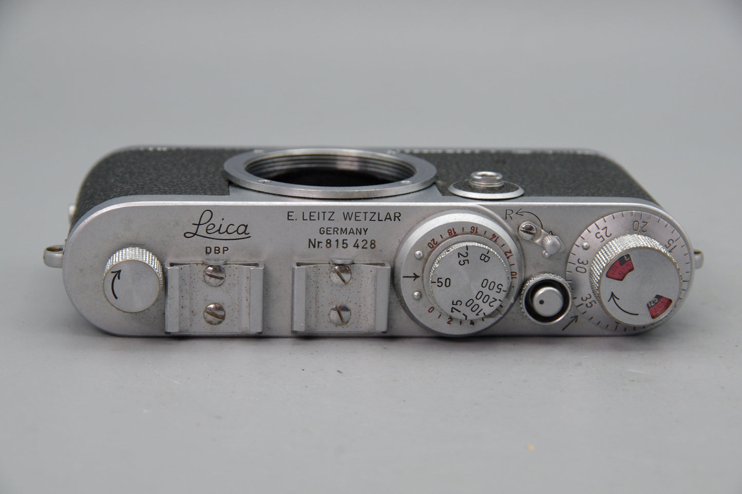 Leica If Red Dial 35mm Rangefinder Body 1956 – Serial 815428
