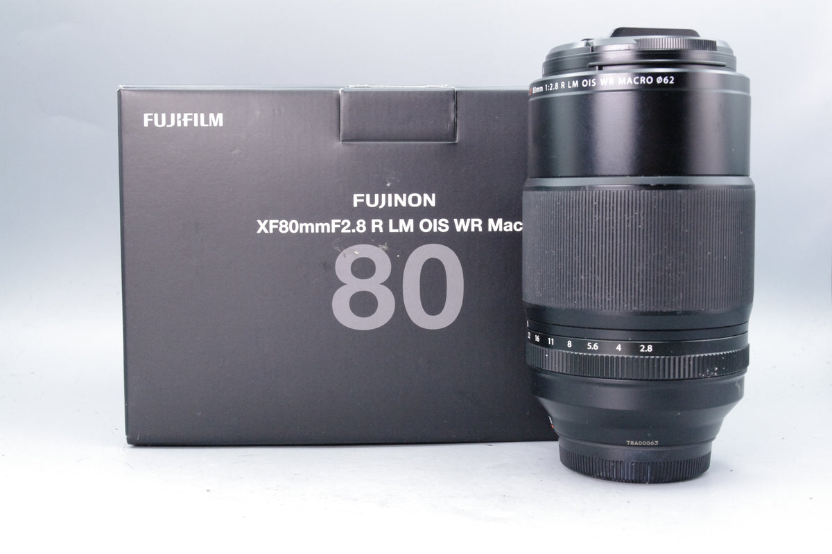 Fujinon XF 80mm f2.8 R LM OIS WR Macro Lens Fujifilm X Mount Caps Boxed