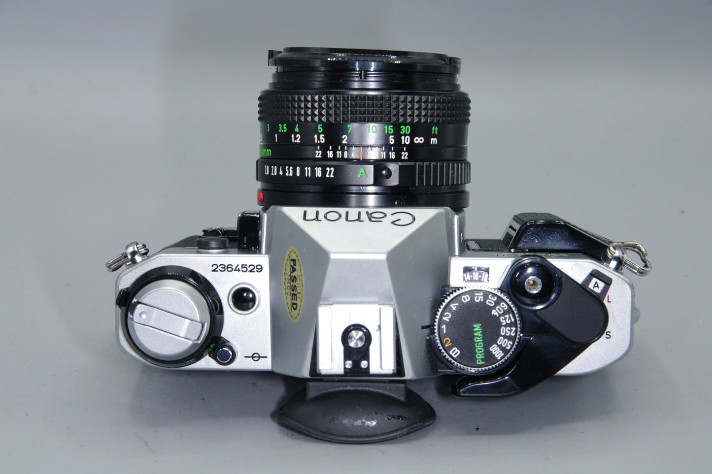 Canon AE-1 Program + FD 50mm f/1.8 Lens  Excellent – Tested