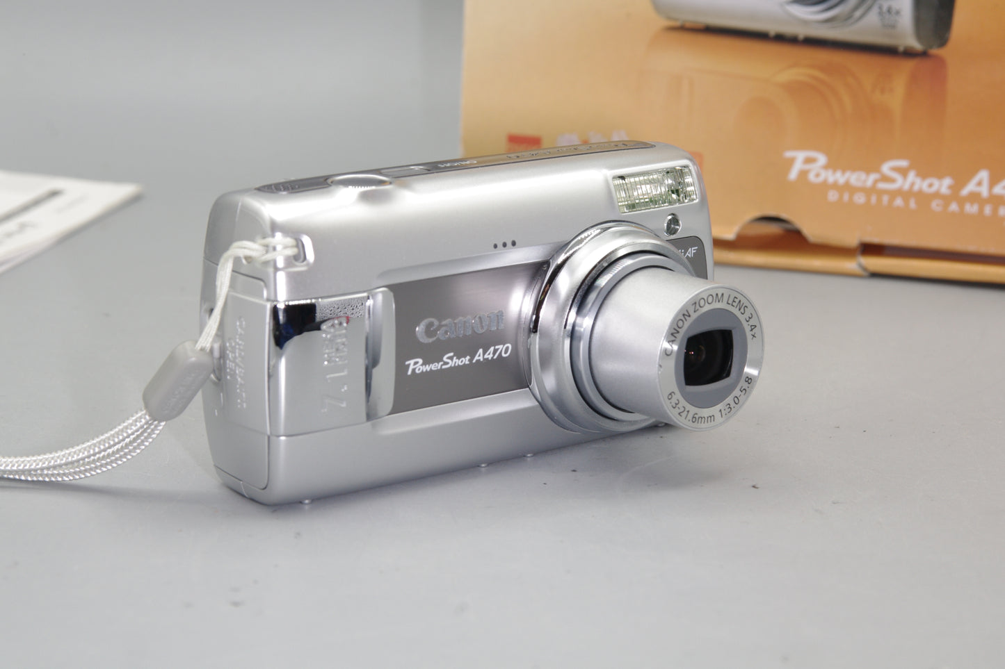 Canon PowerShot A470 7.1MP Camera - Boxed - Excellent (Takes AA)