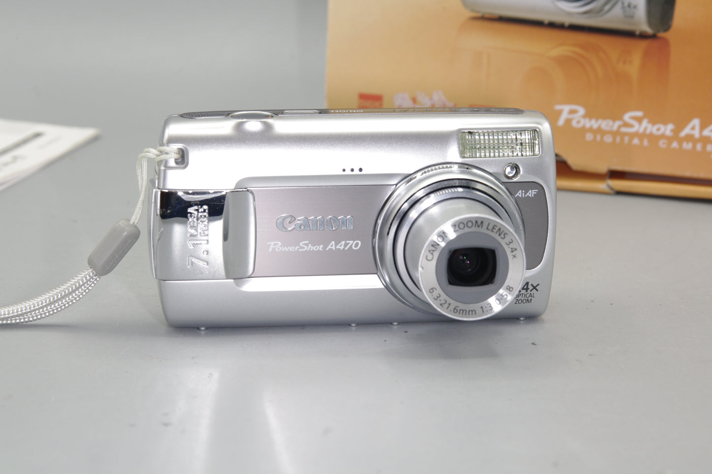 Canon PowerShot A470 7.1MP Camera - Boxed - Excellent (Takes AA)