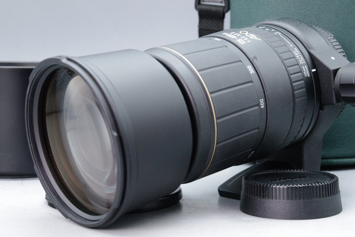 Sigma 135-400mm f4.5-5.6 APO Lens Nikon AF  Case Hood Collar VGC