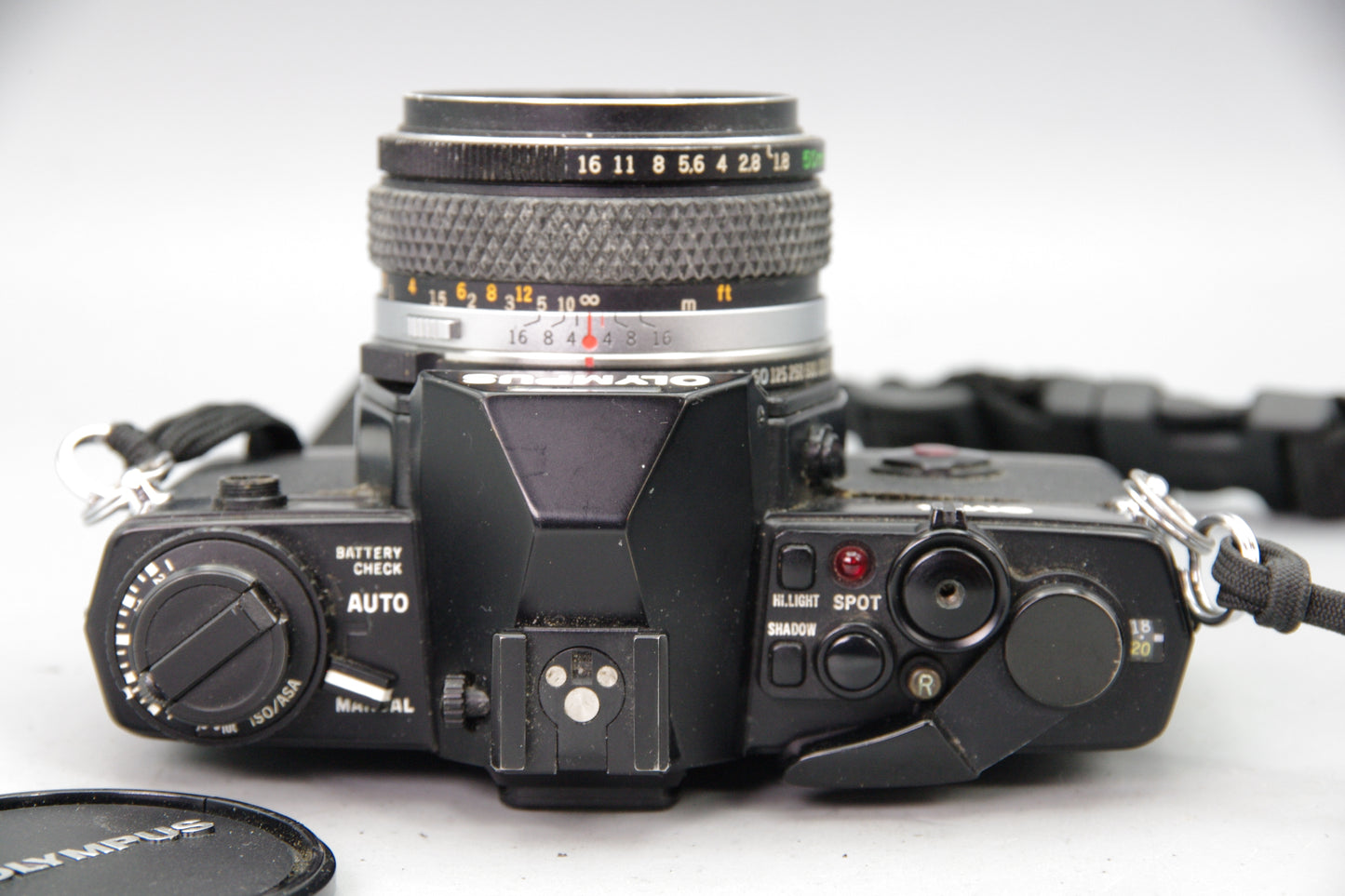 Olympus OM‑4 35mm SLR Film Camera with Zuiko 50mm F1.8 Lens – Very Good