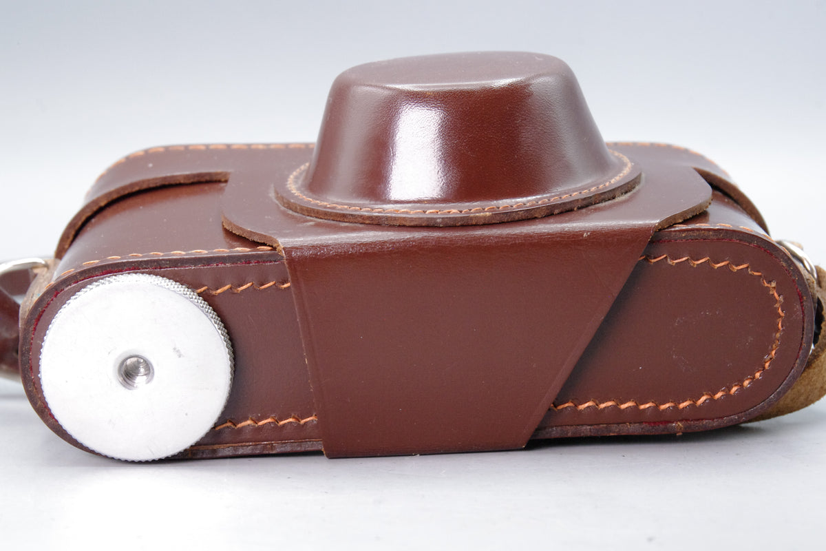 Leica III Fitting Brown Leather Camera Case – Vintage, Not Leica‑Marked