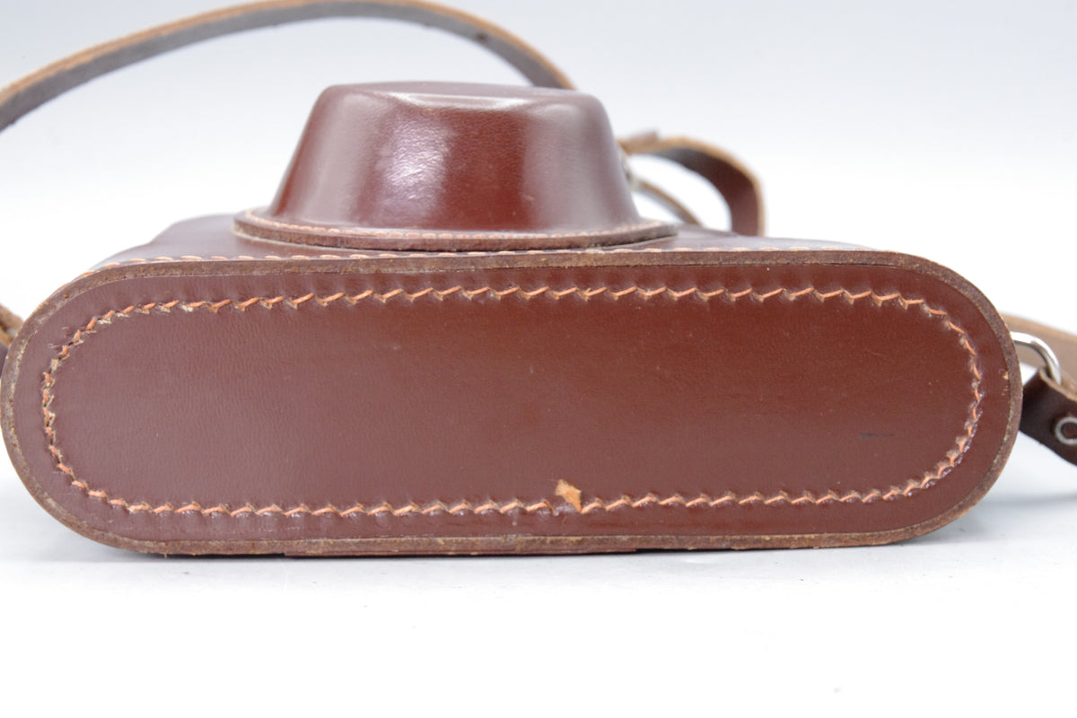 Leica III Fitting Brown Leather Camera Case – Vintage, Not Leica‑Marked