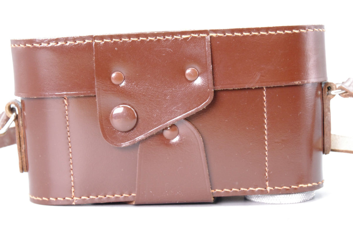 Leica III Fitting Brown Leather Camera Case – Vintage, Not Leica‑Marked