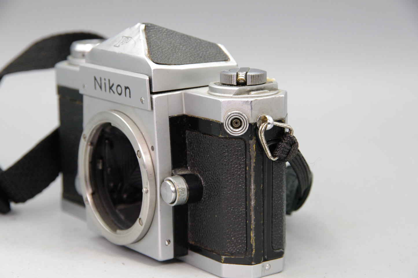 Nikon F 35mm SLR Camera Body Classic - Working but Damage to Prism