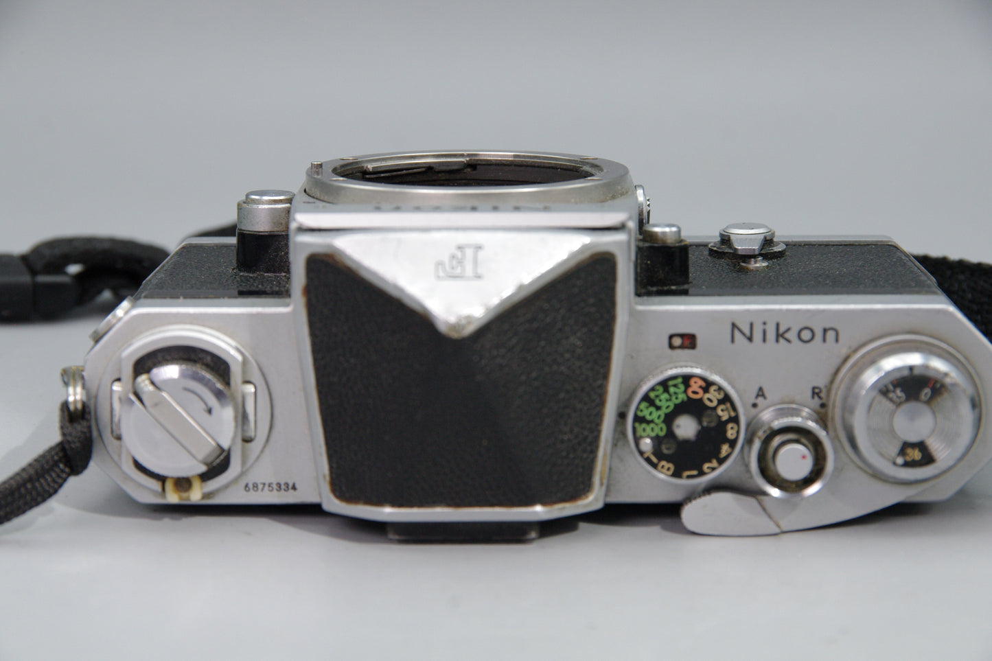 Nikon F 35mm SLR Camera Body Classic - Working but Damage to Prism