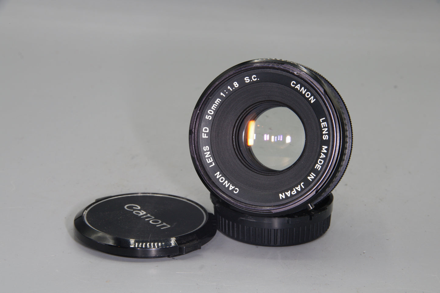 Canon FD 50mm f/1.8 S.C. Prime Lens Manual Focus with Caps – Tested VGC