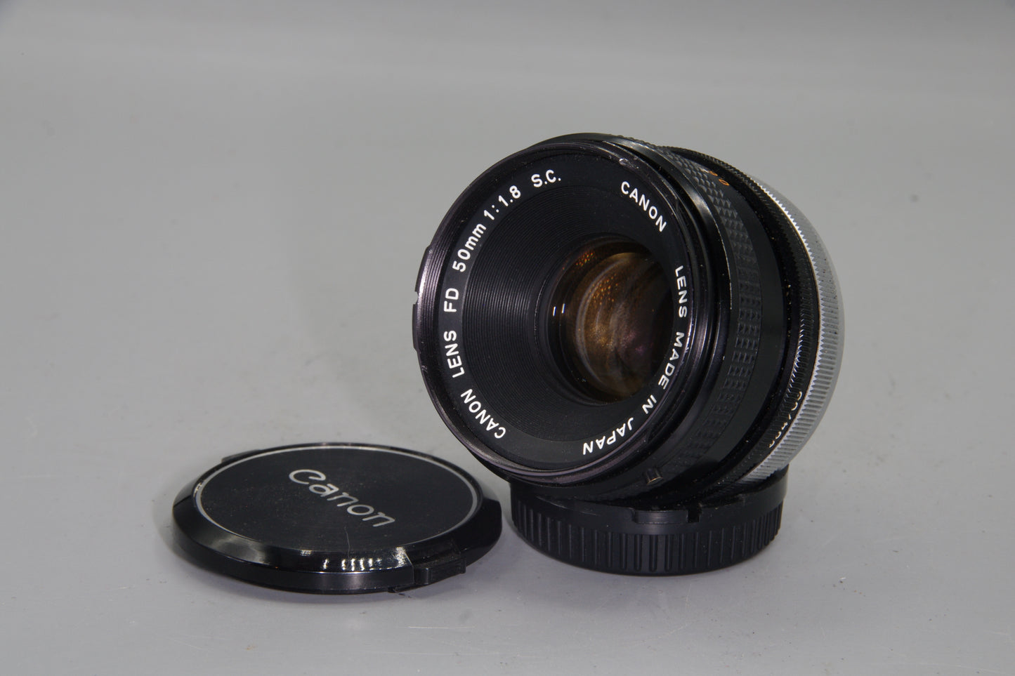 Canon FD 50mm f/1.8 S.C. Prime Lens Manual Focus with Caps – Tested VGC