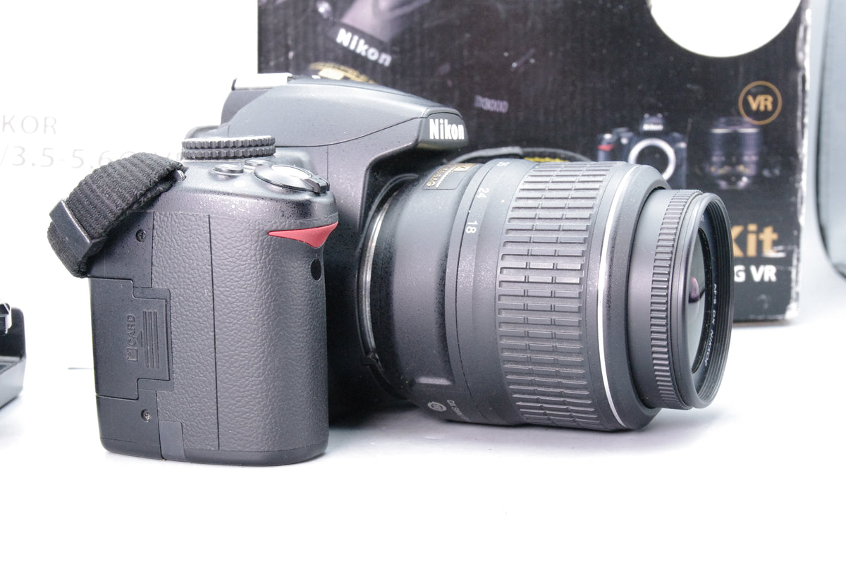 Nikon D3000 Boxed Camera Kit with AF-S 18-55mm VR Lens