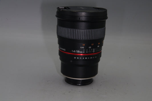 Samyang 50mm f/1.4 Lens for Fujifilm X-Mount – Manual Focus - Excellent