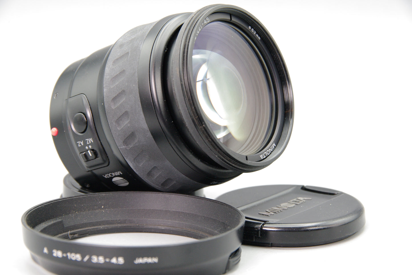 Minolta Zoom Xi 28‑105mm f3.5‑4.5 Autofocus A Mount Lens with Caps/Hood