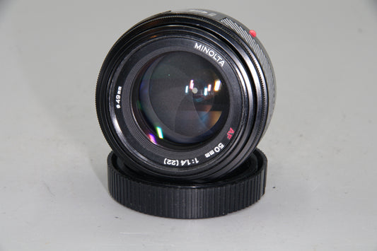 Minolta AF 50mm f/1.4 Lens – A-Mount – Fast Prime – VGC – Tested