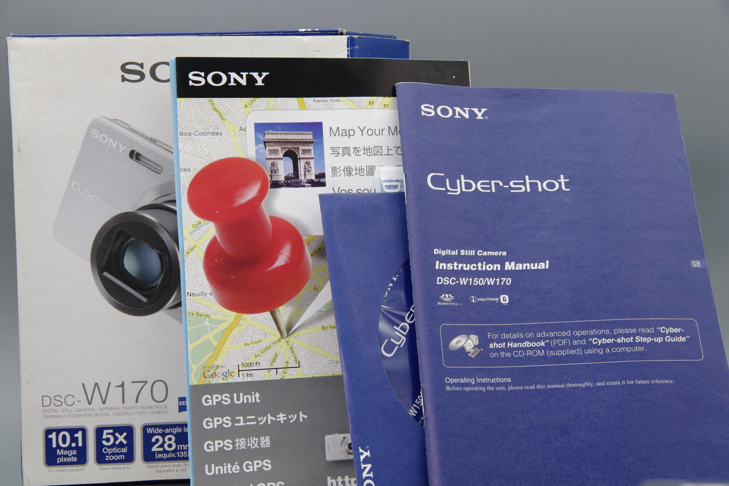 Sony Cyber‑shot DSC‑W170 10.1MP Digital Camera Boxed Excellent Condition
