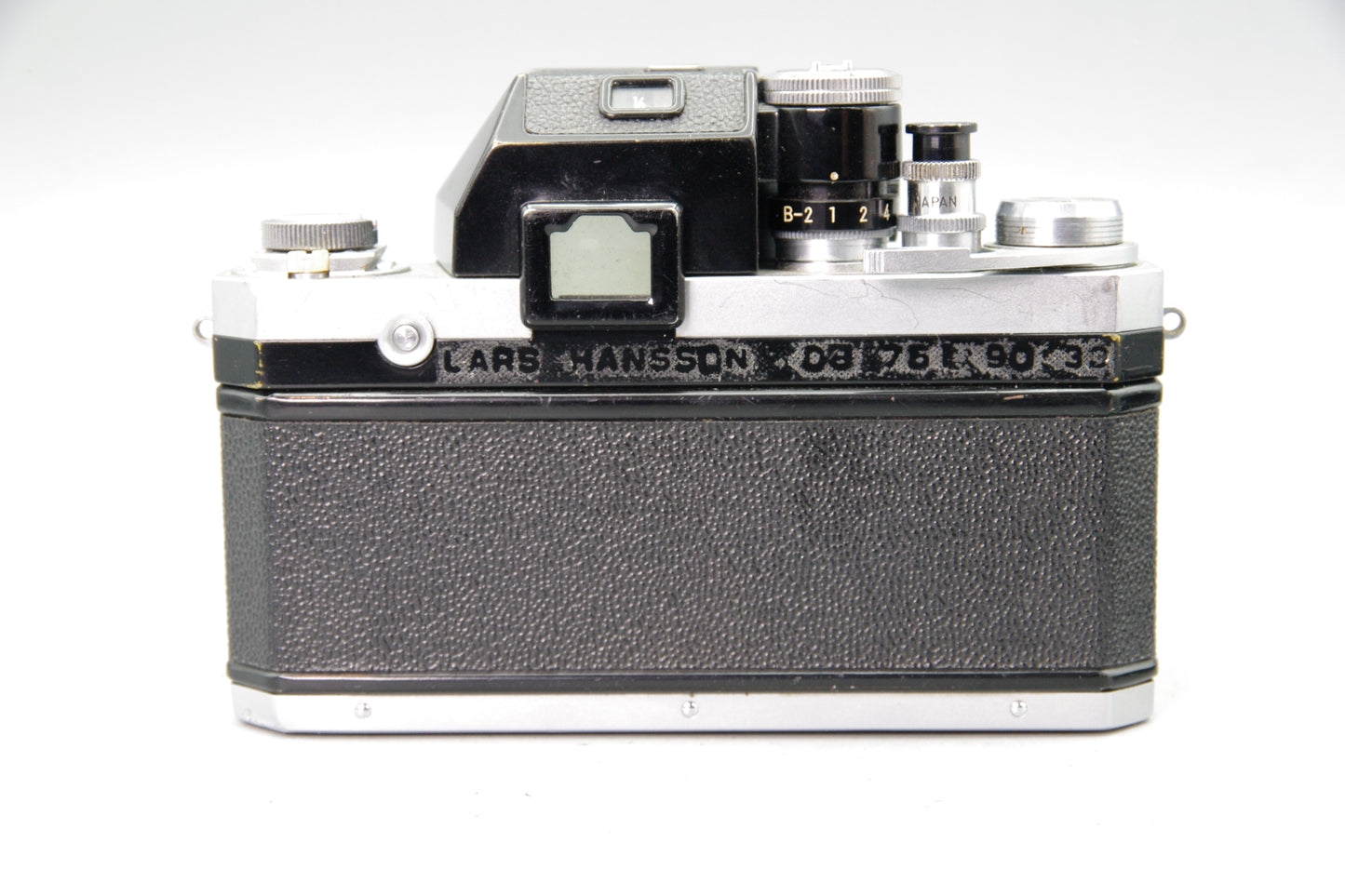 Nikon F Photomic 35mm SLR with Nikkor‑S 5cm f2 Lens and Hood