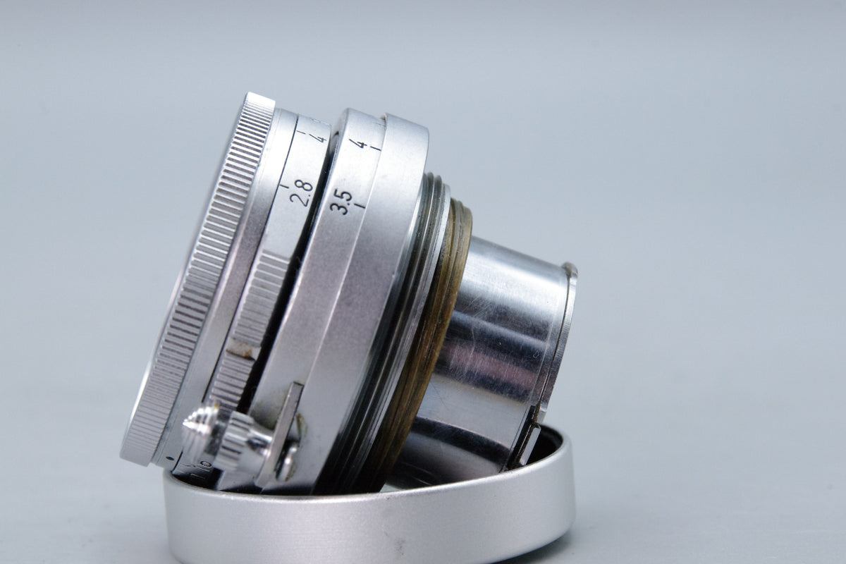 Leitz Elmar 5cm f/2.8 Lens L39 Mount Collapsible – Serviced with Front Cap
