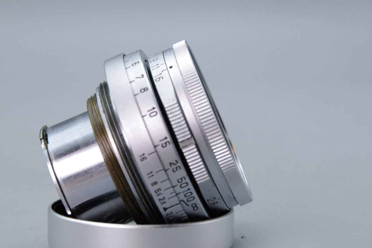 Leitz Elmar 5cm f/2.8 Lens L39 Mount Collapsible – Serviced with Front Cap