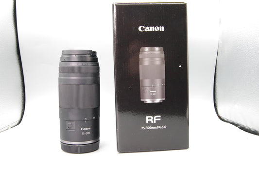 Canon RF 75‑300mm Telephoto Zoom Lens Mint Boxed