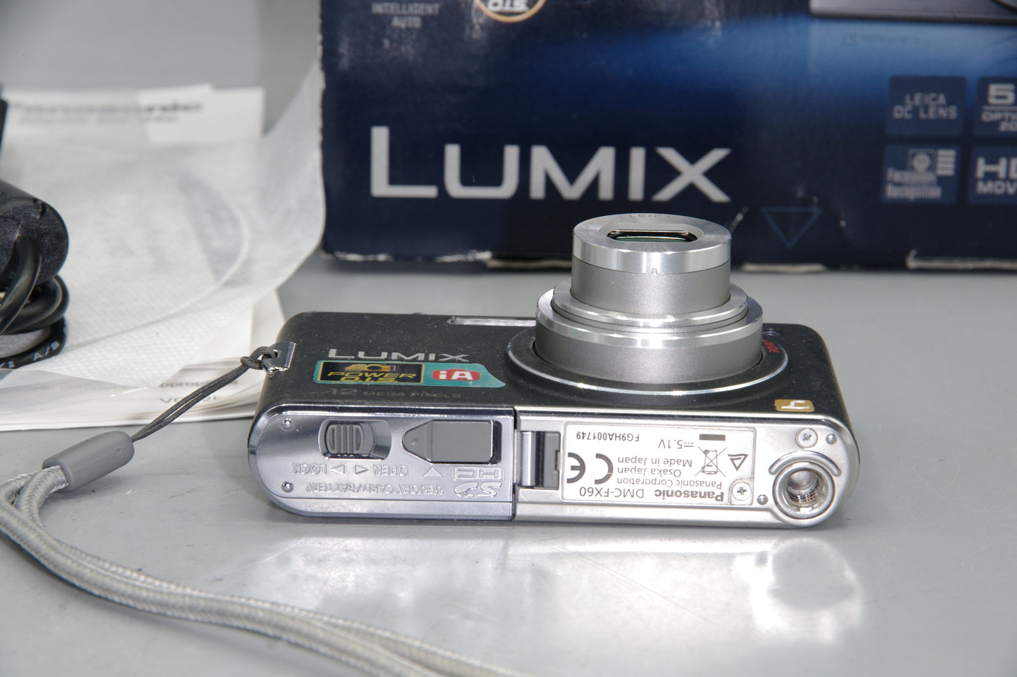 Panasonic Lumix DMC-FX60 Compact Digital Camera 12MP 5x Zoom HD Video - Boxed