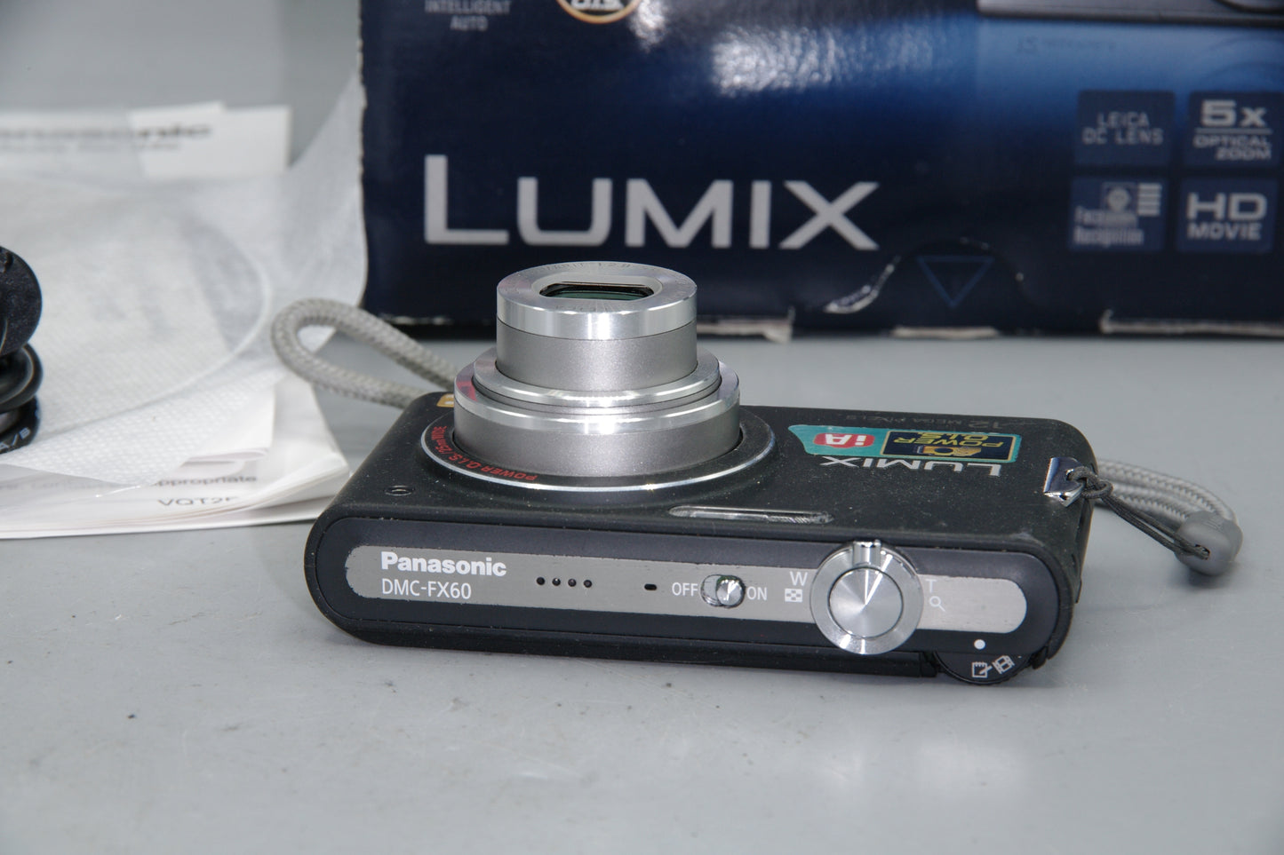Panasonic Lumix DMC-FX60 Compact Digital Camera 12MP 5x Zoom HD Video - Boxed