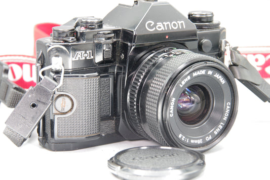 Canon A-1 35mm SLR Camera with FD 50mm f/1.8 Lens - Tested & Working