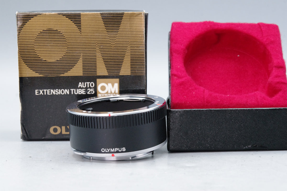 Olympus Auto 25 Extension Tube Boxed for OM System Lenses – Genuine VGC
