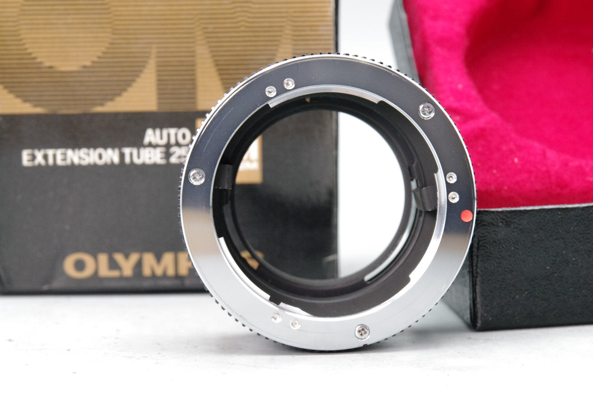 Olympus Auto 25 Extension Tube Boxed for OM System Lenses – Genuine VGC