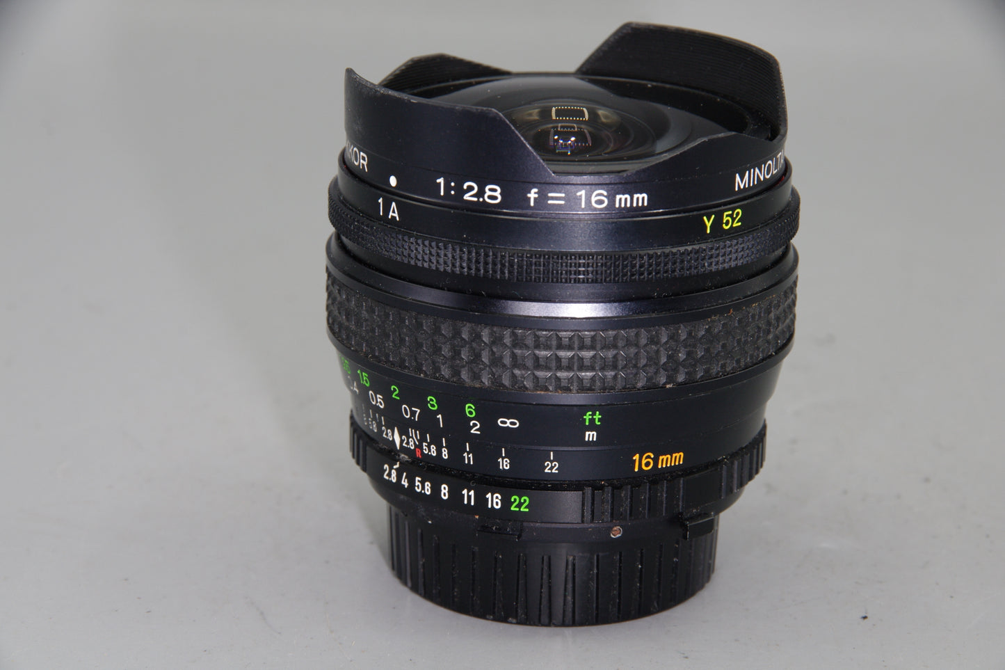 Minolta MD Rokkor 16mm f/2.8 Fisheye Lens (MD Version) for SR Mount