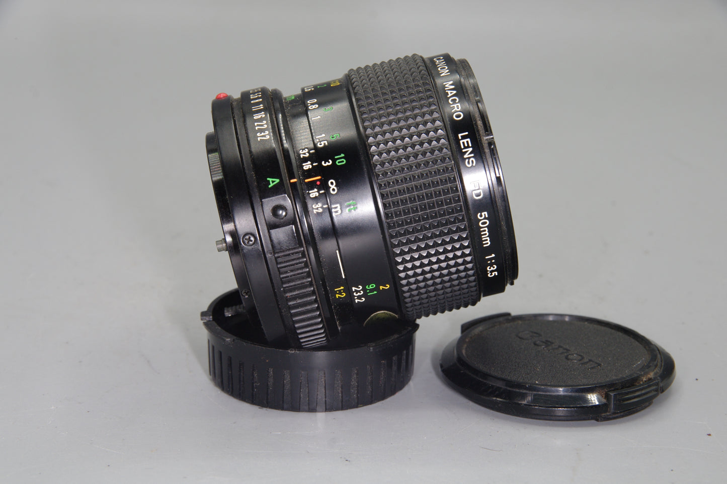 Canon FD 50mm f/3.5 Macro Lens – Excellent Condition with Caps