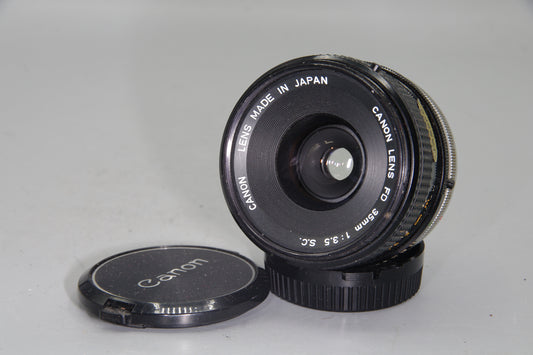 Canon FD 35mm f/3.5 S.C. Wide-Angle Lens – Excellent Condition with Caps