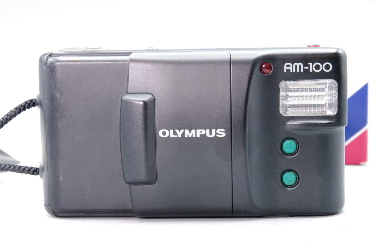 Olympus AM‑100 35mm Compact Camera – Tested & Working – Boxed
