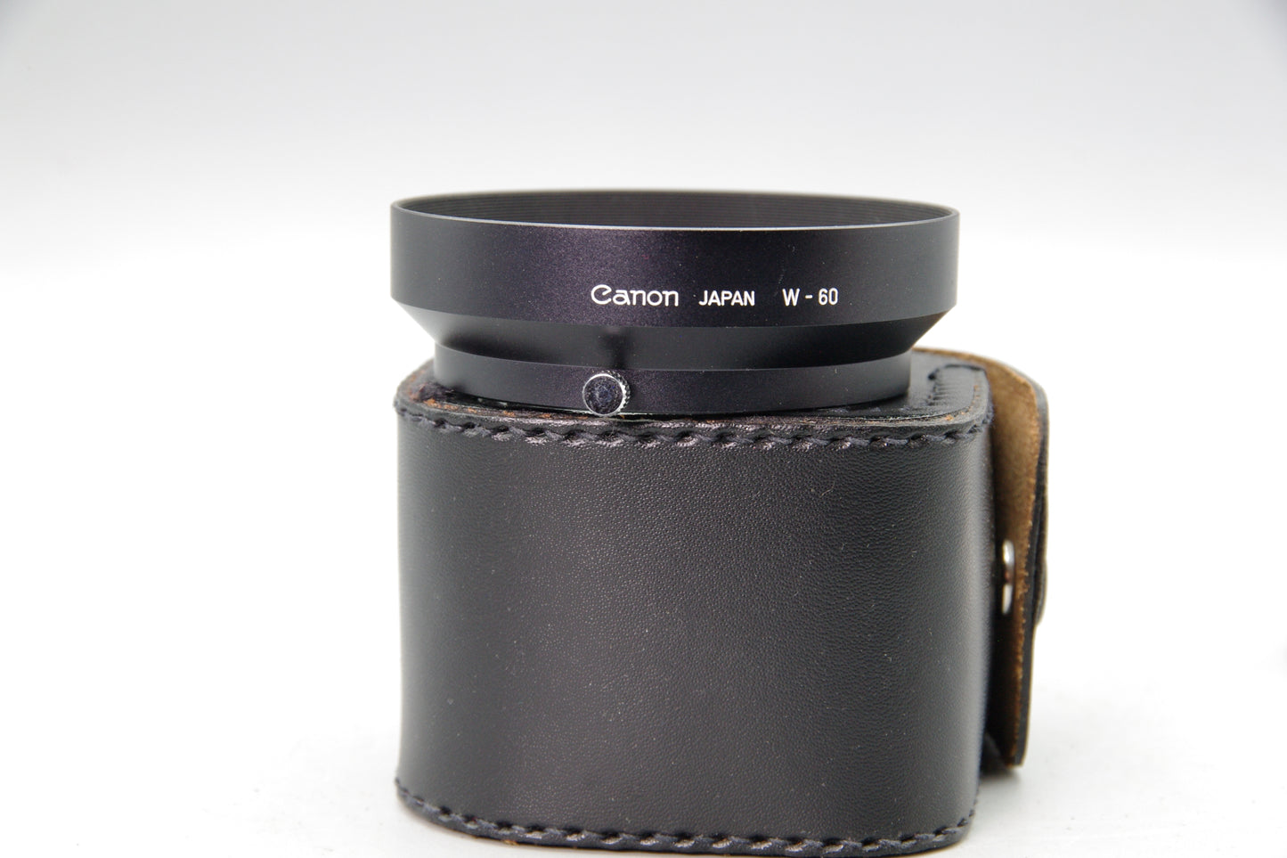 Canon W‑60 Lens Hood with Case – Genuine Canon – 60mm Screw‑In – Excellent