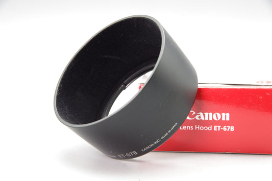 Canon ET‑67B Lens Hood in Box – Genuine Canon – For EF‑S 60mm Macro – Exc