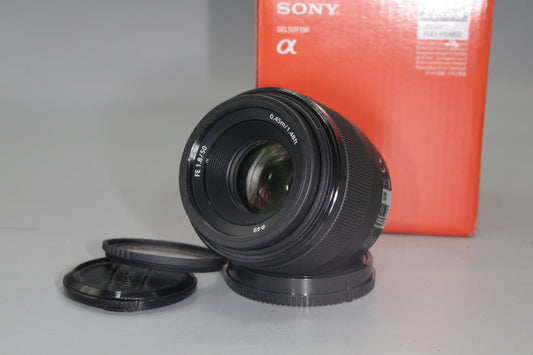 Sony SEL50F18F 50mm F1.8 FE E-Mount Lens - Boxed