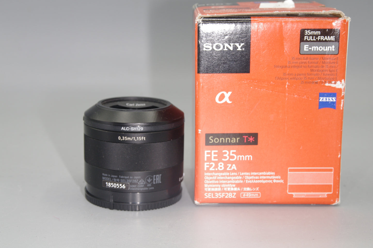 Sony SEL35F28Z 35mm F2.8 ZA E-Mount Lens - Boxed