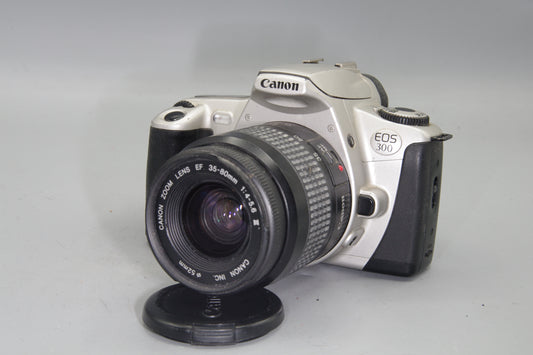 Canon EOS 300 35mm SLR Camera with 35-80mm Lens - Fully working