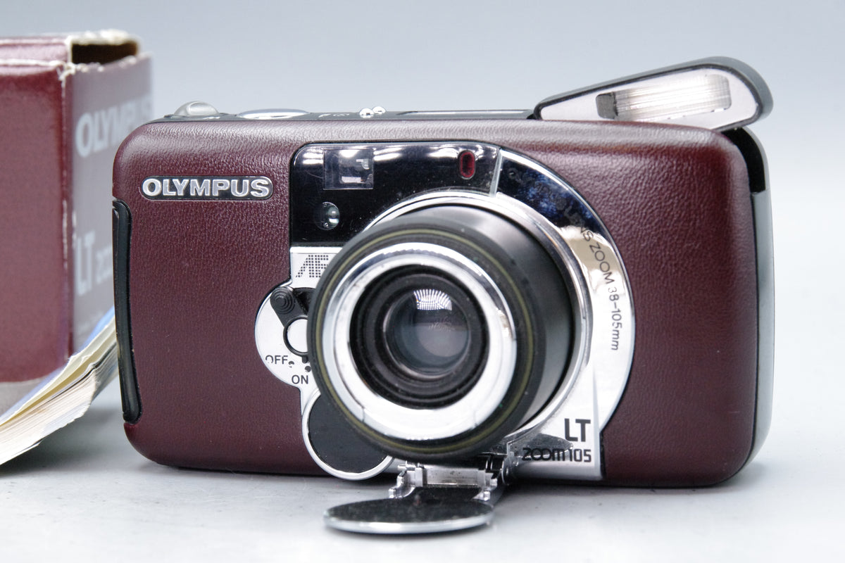 Olympus LT Zoom 105 35mm Point and Shoot Film Camera with Box - Excellent
