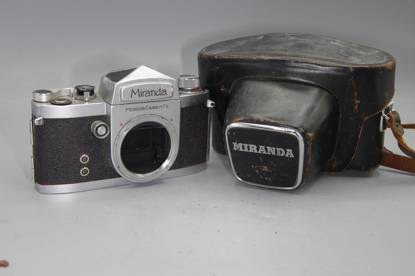 Miranda D 35mm SLR Camera with Case – For Repair, Shutter Speeds Slow
