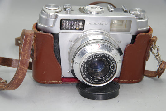 Leidolf Lordomatic 35mm Rangefinder Camera Wetzlar Germany Vintage