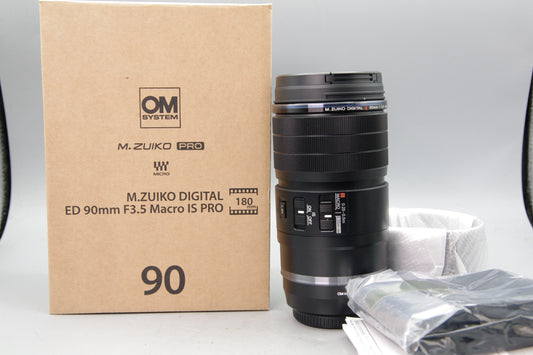 Olympus M.Zuiko ED 90mm F3.5 Macro IS PRO Lens – New Boxed – Unused