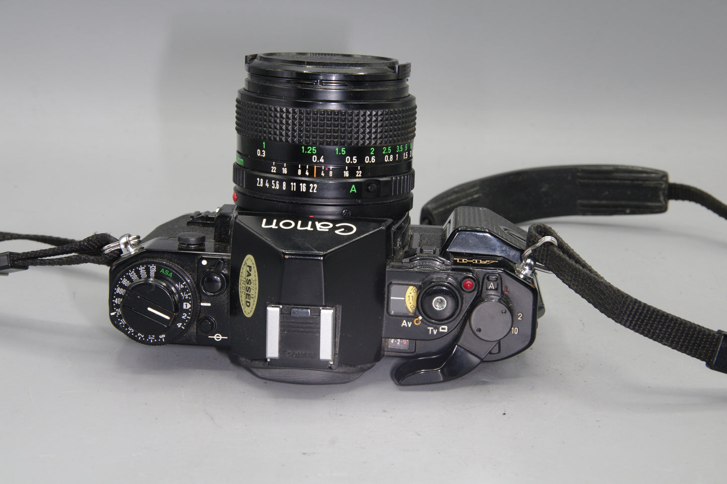 Canon A-1 35mm SLR Camera with FD 28mm f/2.8 Lens Tested & Working