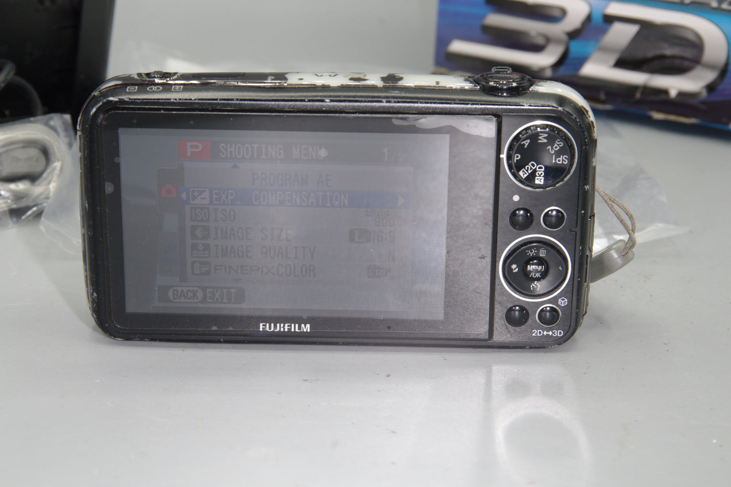 Fujifilm FinePix W3 3D Digital Camera Boxed + Charger + Instructions