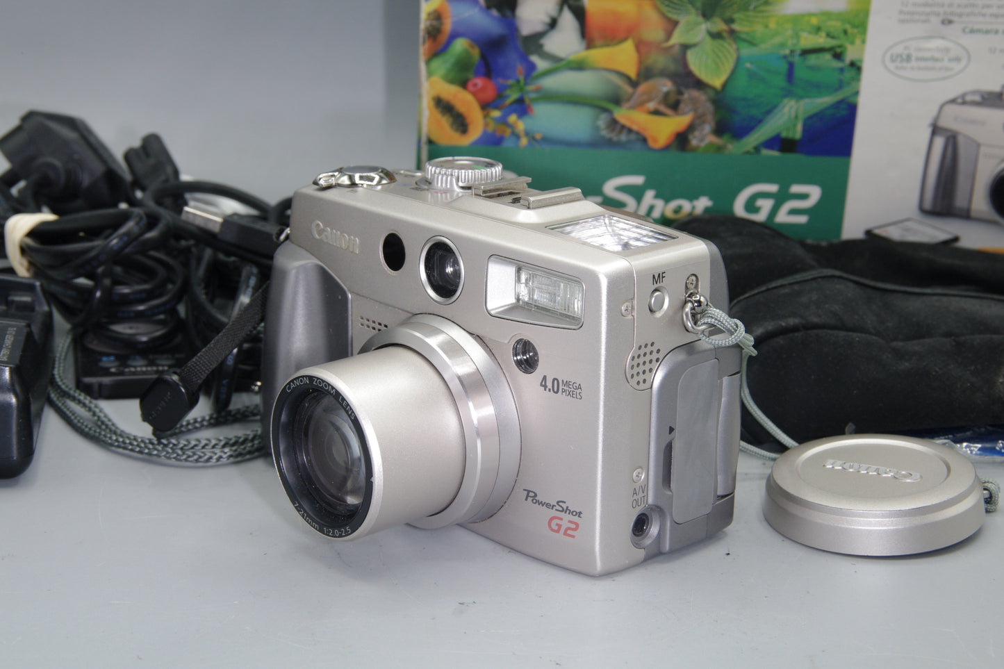 Canon PowerShot G2 4MP Digital Camera Boxed + Charger + Case