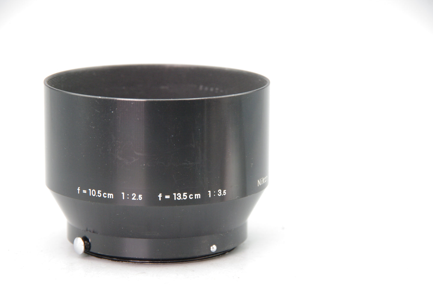 Genuine Nikon Metal Lens Hood for Nikkor 11.5cm f/3.5 10.5cm f/2.5 – VGC