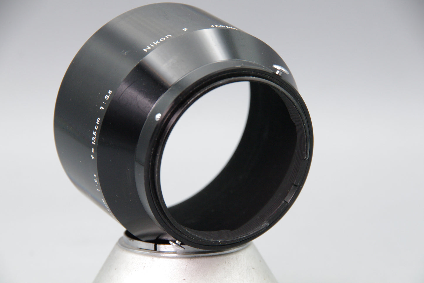 Genuine Nikon Metal Lens Hood for Nikkor 11.5cm f/3.5 10.5cm f/2.5 – VGC