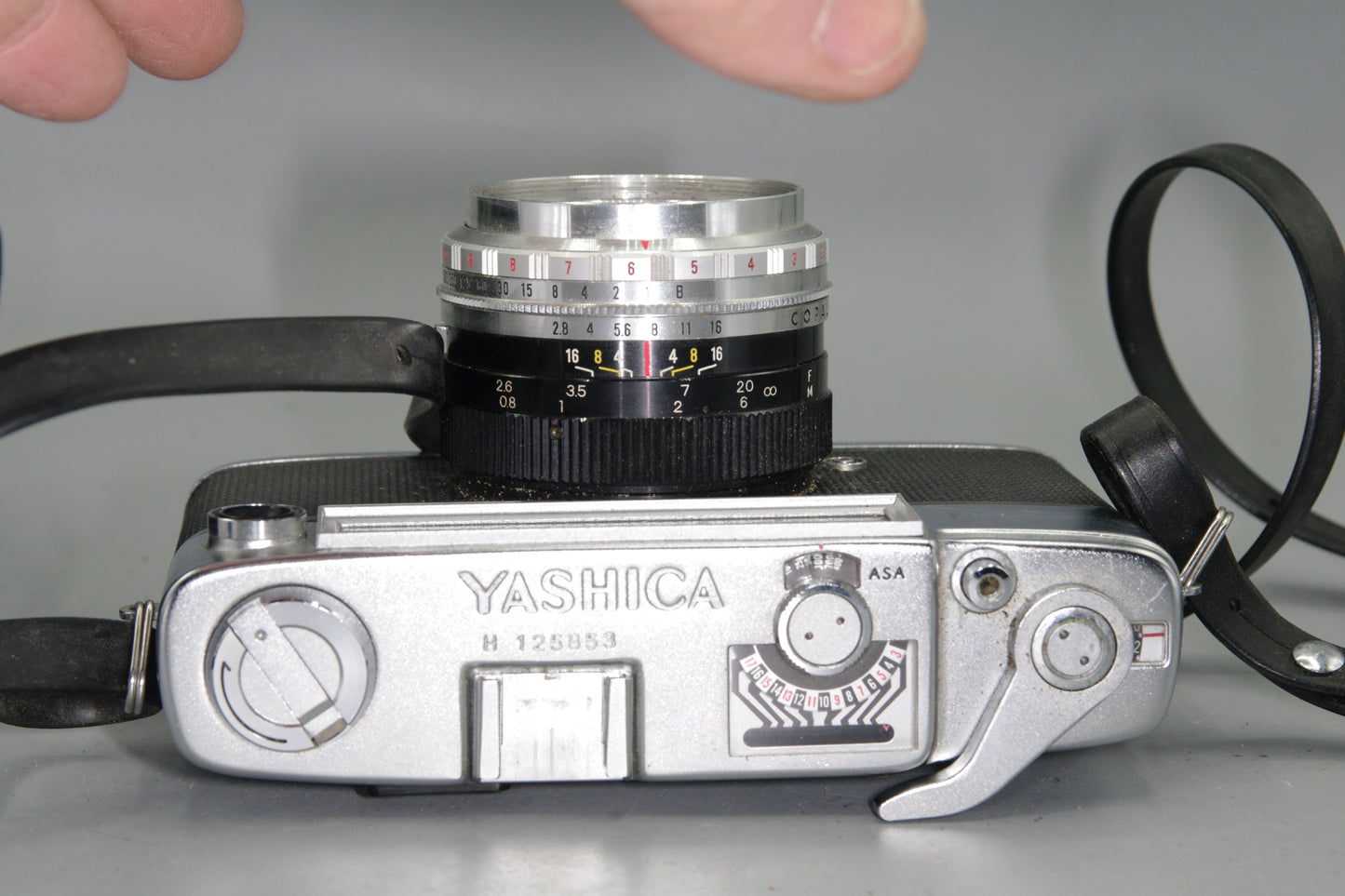 Yashica Minster D 35mm Camera with 45mm F/2.8 Lens and Case - Nice